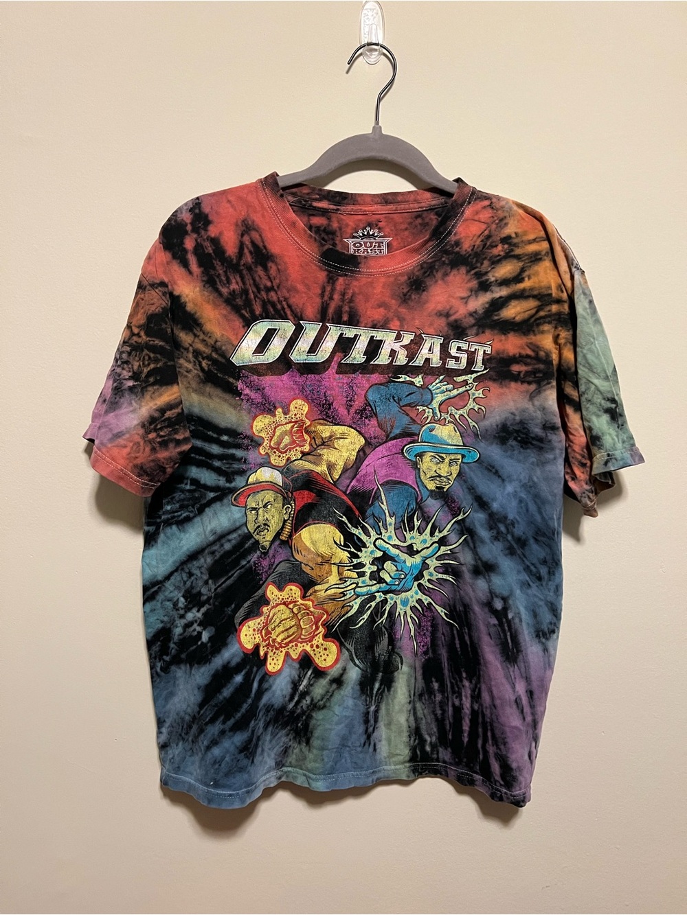 OutKast Tie-Dye Short Sleeve Graphic Tee - Multicolor
